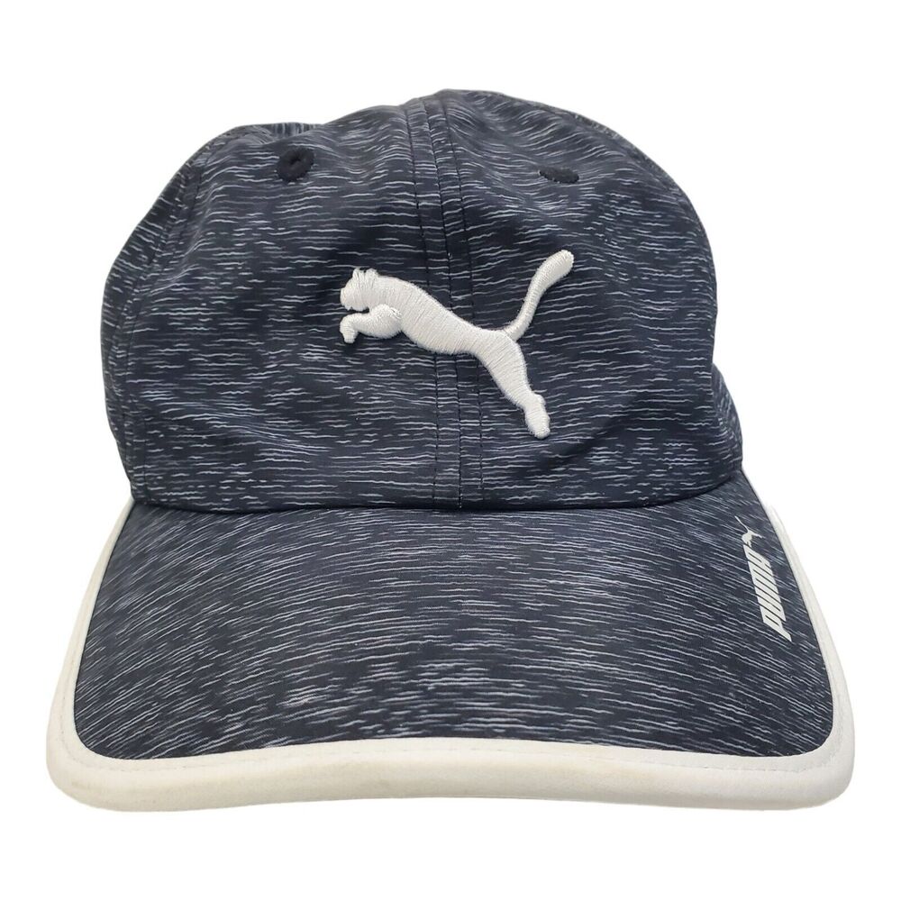 PUMA Hat Cap Adult Gray Logo Strapback Tennis Golf Athleisure Activewear